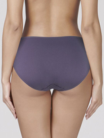 Хлопковые трусики-слипы со средней линией талии (Размер: XXL) (Цвет: серый)