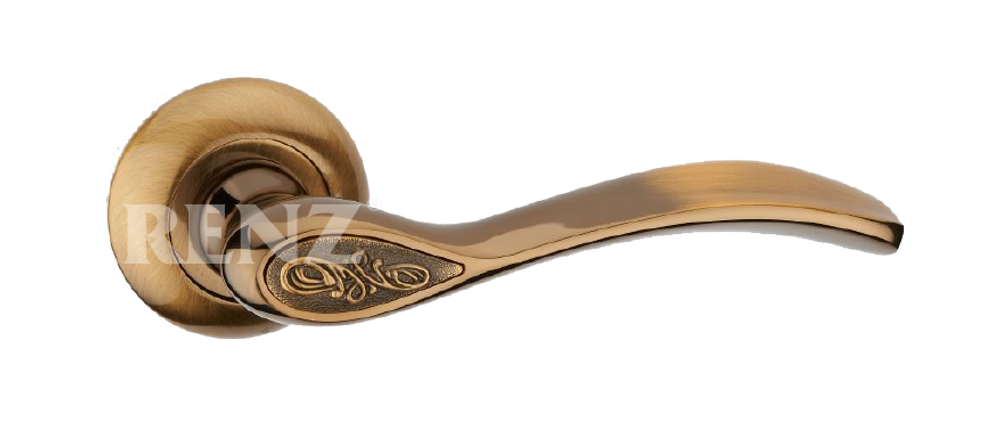 Ручка круг Ренц Флория, цвет кофе блестящий ЦАМ (гарантия - 10 лет)