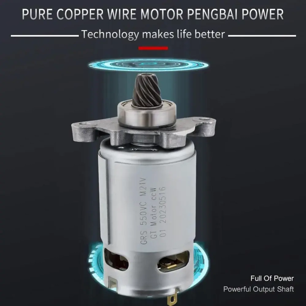 8 конические зубьев RS550 3000RPM DC 21V мотор Подходит для отвертки, бензопилы