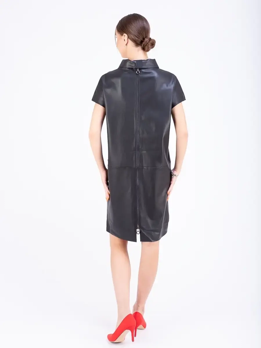 Платье женское кожаное, платье  экокожа