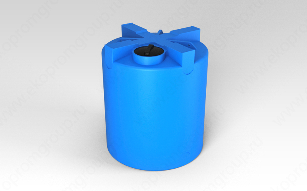 Ёмкость пластиковая пищевая ЭкоПром T 5000 л. вертикальная (183x183x215см;черный) - арт.555336