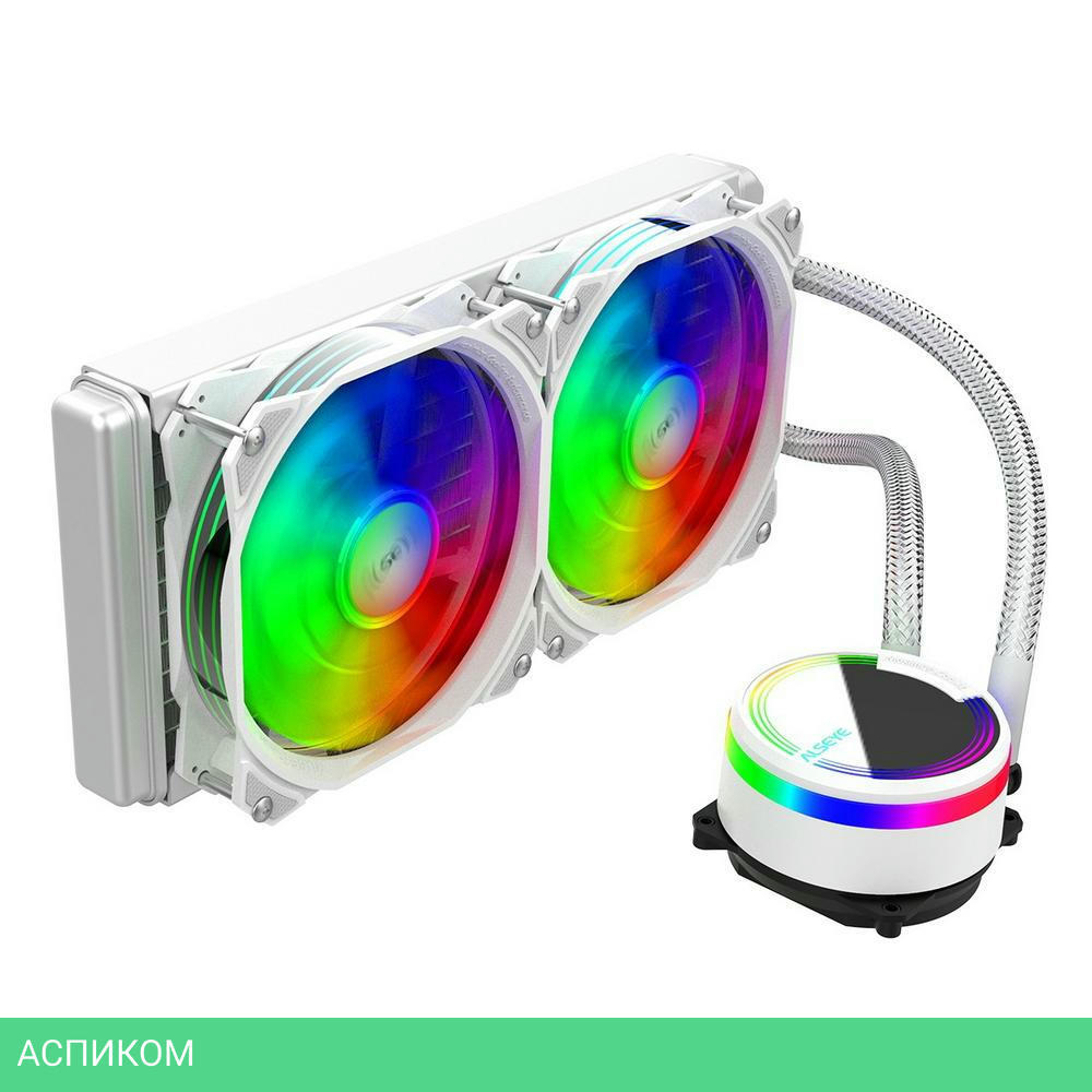 Система жидкостного охлаждения для процессора Alseye M240-W белый