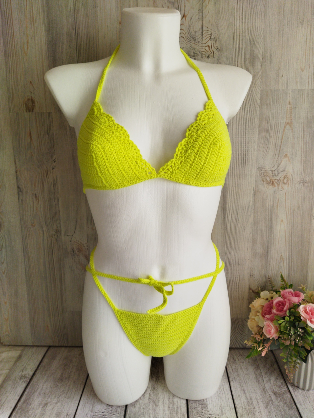 Вязаный купальник