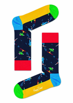 Носки унисекс Skiers Sock с лыжниками (Размер: 29) (Цвет: черный)