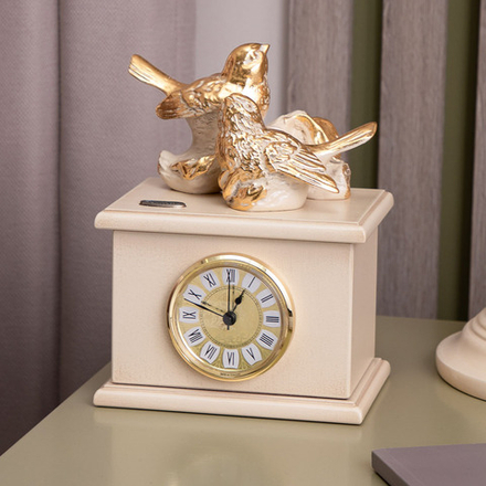 Часы Птички Терра Дуэт Айвори