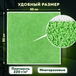 Салфетки из МИКРОФИБРЫ 30х30 см комплект 3 шт. OVERLOCK MULTI COLOUR 220 г/м2 LAIMA HOME (5 штук в упаковке)