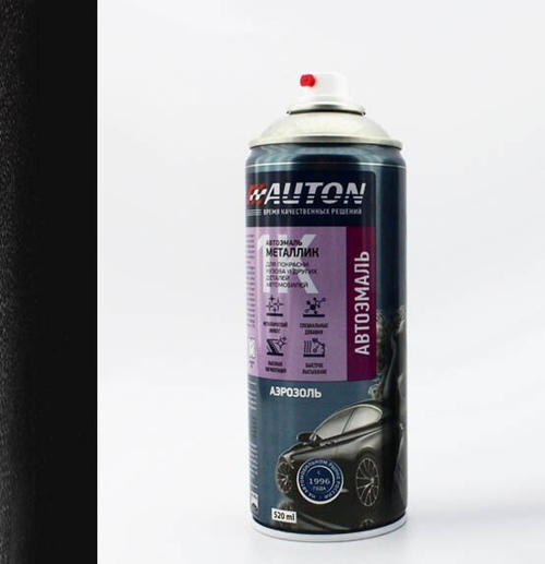 AUTON Эмаль металлик ЧЁРНАЯ ЖЕМЧУЖИНА 676, аэрозоль 400мл