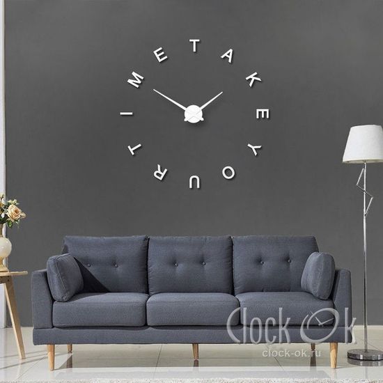 Настенные 3D часы Take your time