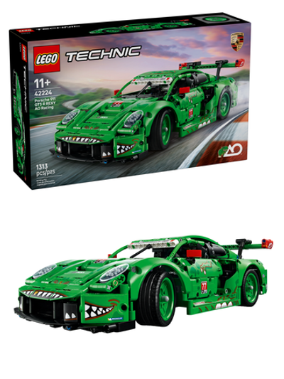 Конструктор LEGO Technic 42224 лего Porsche 911 GT3 R REXY AO — гоночный суперкар, 10+
