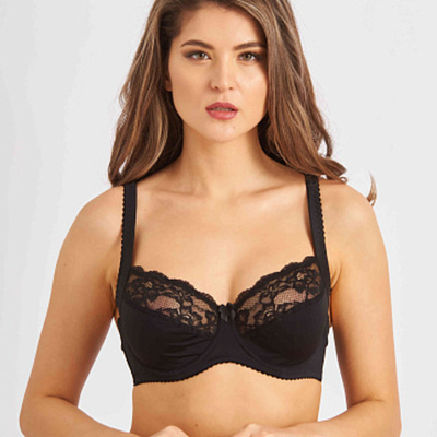 Бюстгальтер Мягкая чашка Черный Прибалтика