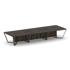 Steel Meet Стол переговорный прямоугольный KMK-PR.B.SP-16 Дуб Мали/Графит Глянец/Металл Антрацит 480