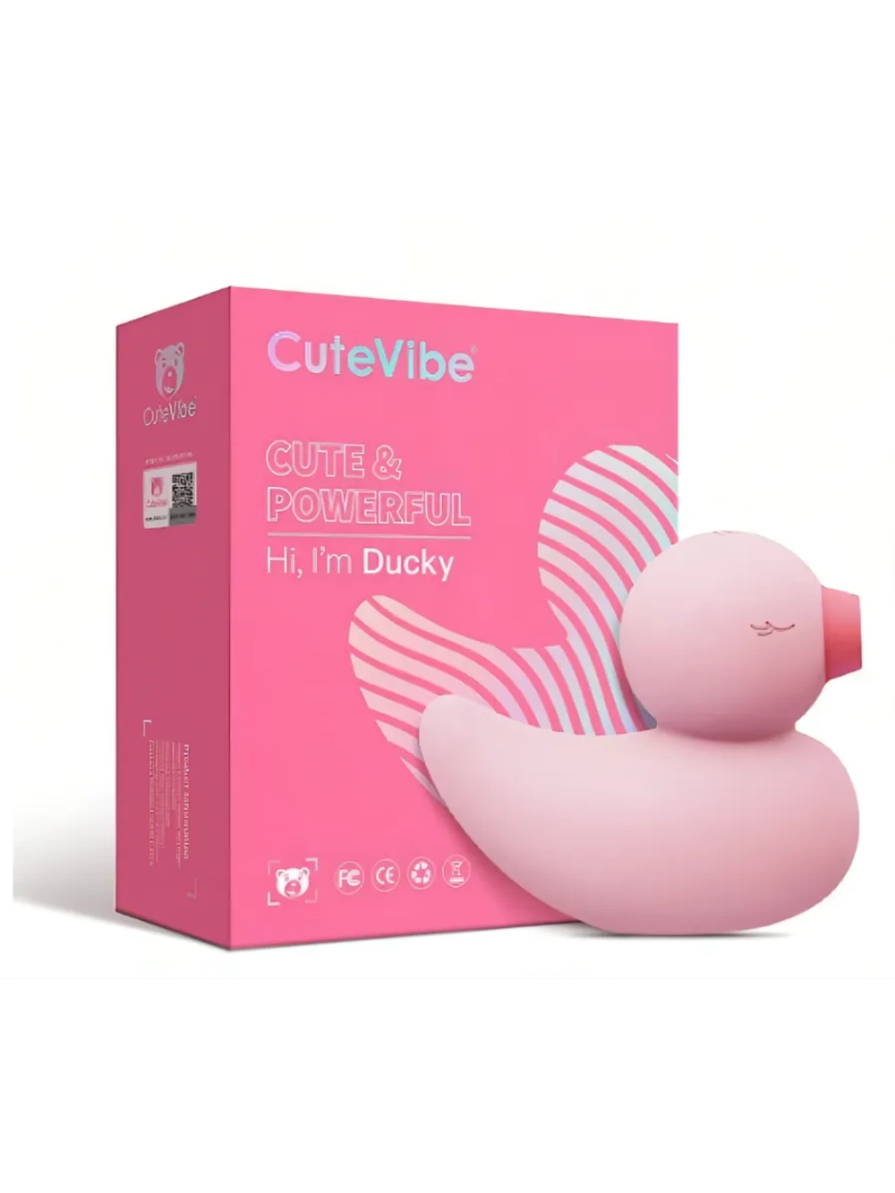 Вибратор вакуумно-волновой стимулятор уточка Ducky