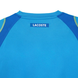 Мужская теннисная футболка Lacoste Tennis T-Shirt in Tear Resistant Pique - blue/yellow