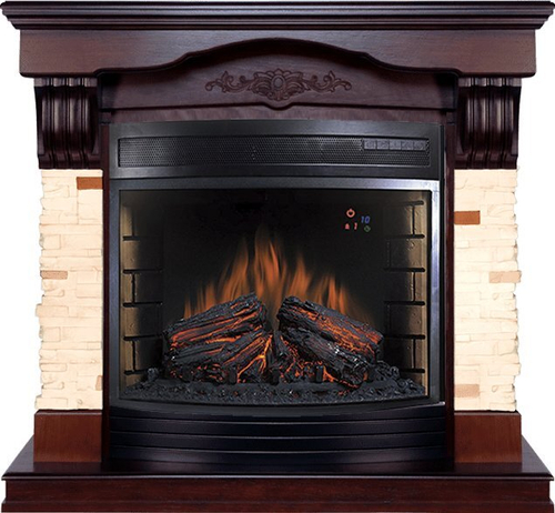 Каминокомплект Malta - Темный дуб с очагом Dioramic 28 LED FX