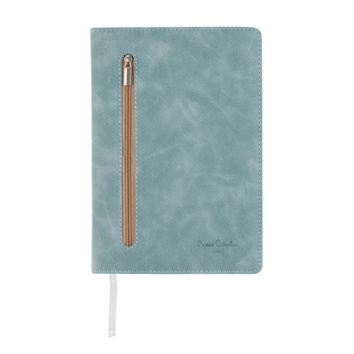 Записная книжка Pierre Cardin голубая, 14 х 20,5 см