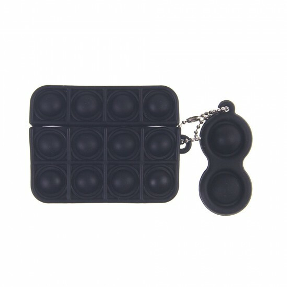 Силиконовый чехол для AirPods PRO Pop it, 012635 Черный