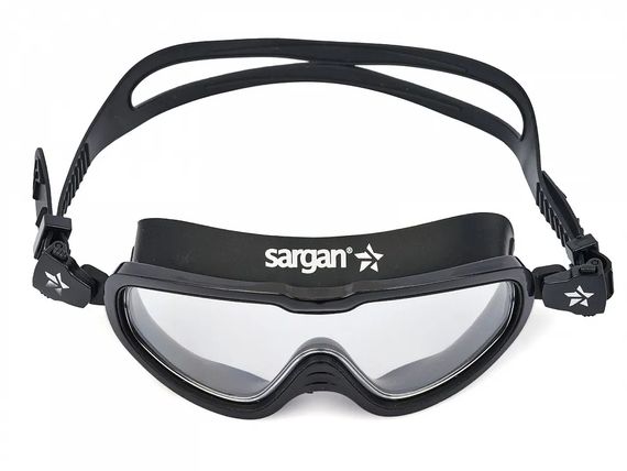 Очки для плавания детские Sargan Старт черный/черный