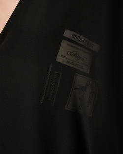 UNDERCOVER ПЛАТЬЕ СО ШЛЕЙФОМ ЧЕРНОЕ CHAOS AND BALANCE