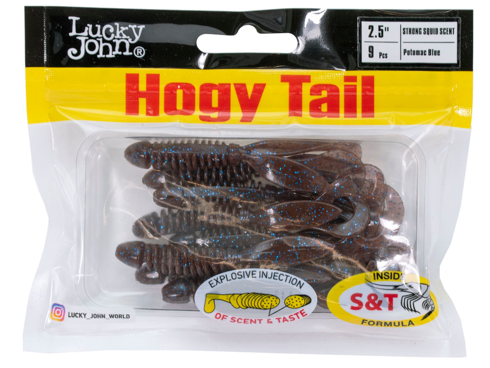 Твистеры съедоб. искусст.  LJ Pro Series Hogy Tail 2,5in (06.35)/S19 9шт.