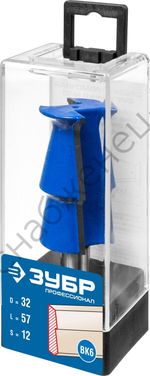 ЗУБР 32x57мм, фреза кромочная фигурная №10