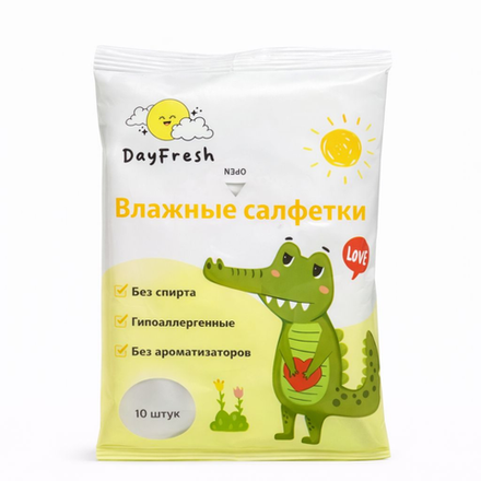 Влажные салфетки Day Fresh 10 шт