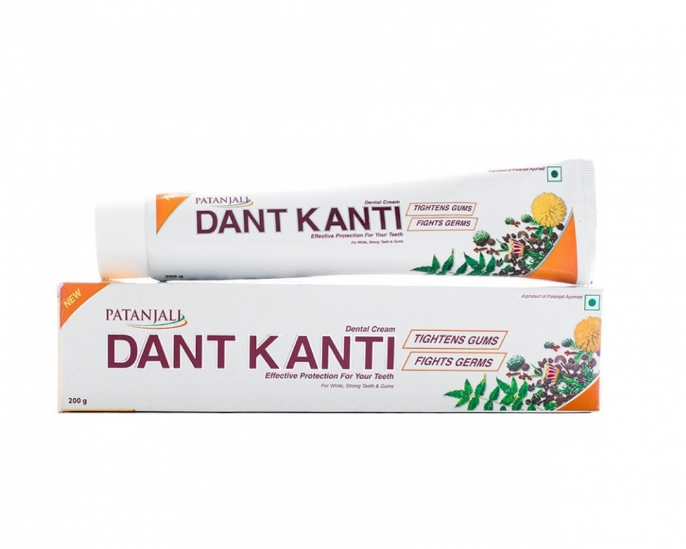 PATANJALI Dant Kanti Natural Toothpaste Зубная паста аюрведическая на травах Дент Канти 200г