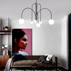 Люстра На Штанге Day L6 D75 Black By Imperiumloft