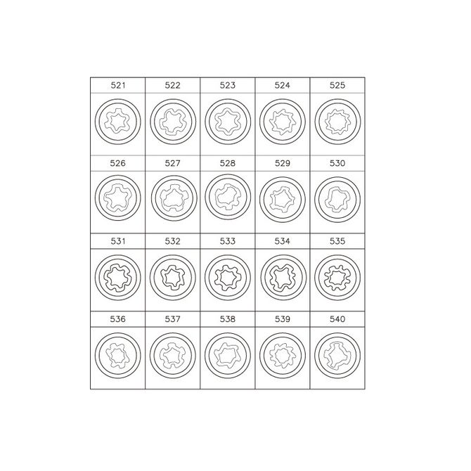 KING TONY (9BW0120) Набор насадок для монтажа/демонтажа секреток колес VW, 20 предметов