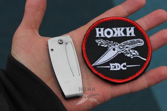 Складной нож -зажим для купюр Mcusta FUJI (глициния) MC-0084 c клинком из стали AUS-8, рукоять Stainless Steel