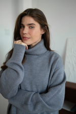 Свитер Алтай для беременных и кормящих мам, Серый