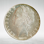 Italy 100 Lire 1976 R "Minerva Standing – Large Type", AU