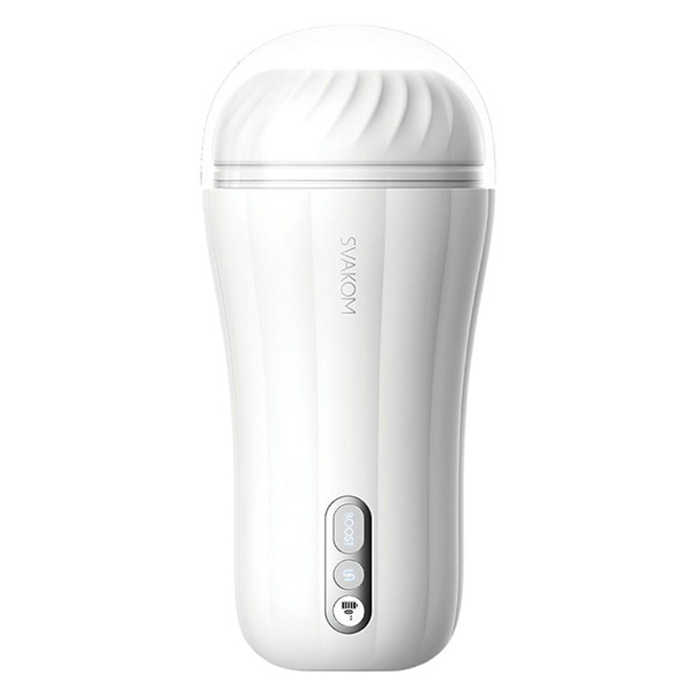 Белый вибромастурбатор 19,8см Svakom Robin SL28