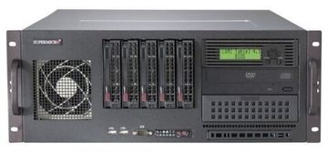 Сервер Supermicro SuperServer 6048R-TXR без процессора/без ОЗУ/без накопителей/количество отсеков 3.5" hot swap: 5/2 x 600 Вт/LAN 1 Гбит/c