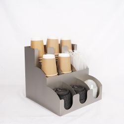 Станция диспенсер для кофейных аксессуаров 30*30*31,5 см нерж. P.L. Barbossa