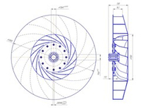 Рабочее колесо дымососа ДН-13