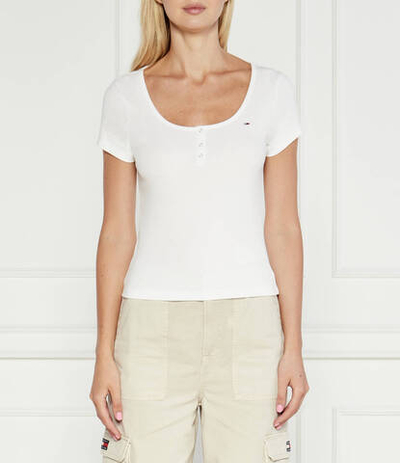 Блузка HENLEY Tommy Jeans - белый(DW0DW18669)