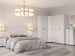 Шкаф угловой МС "Сандра" (Белый лофт)