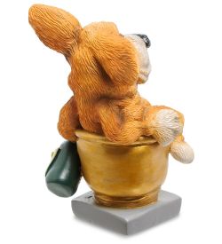 RV-905 Статуэтка Собака Фоксхаунд «Желаю полной золотой чаши» (W.Stratford)