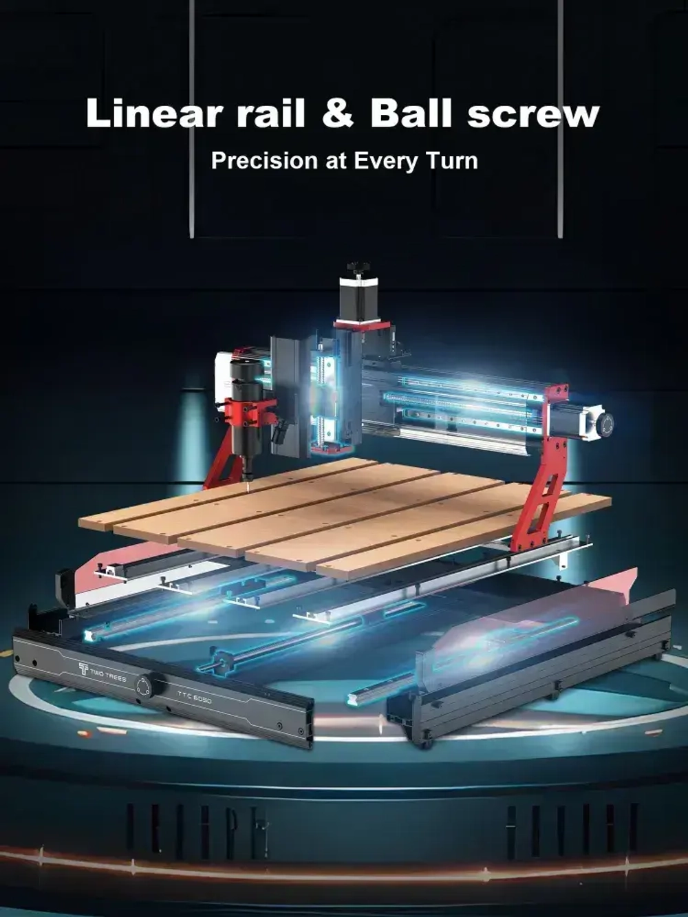 Twotrees фрезер по дереву TTC6050 Фрезерный станок с ЧПУ 3-осевой станок с ЧПУ СДЕЛАЙ САМ Лазерный гравер
