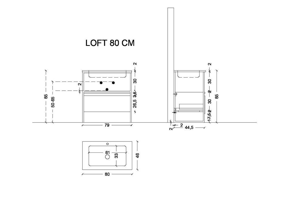 Armadi Art Консоль LOFT 80