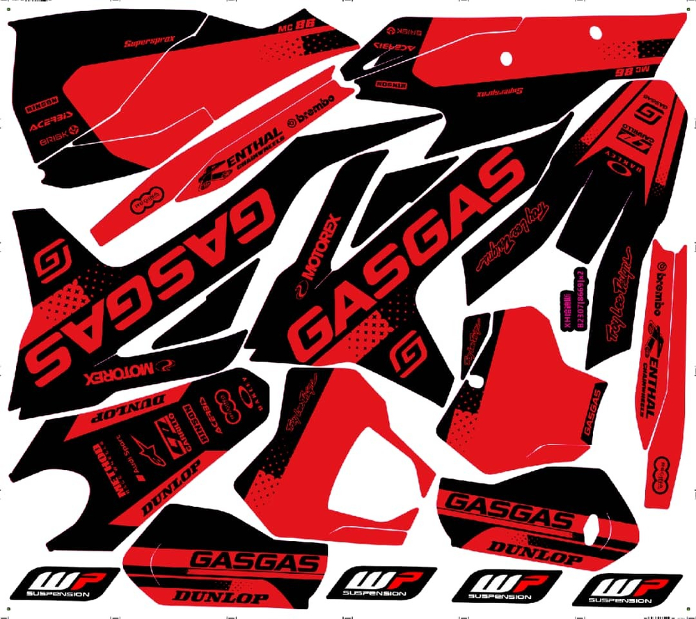 gasgas наклейки комплект
