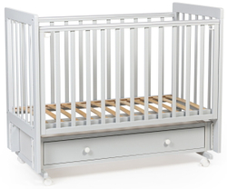 Детская кроватка Tutis Cloud 4 с маятником и ящиком VD25-2122210 серый