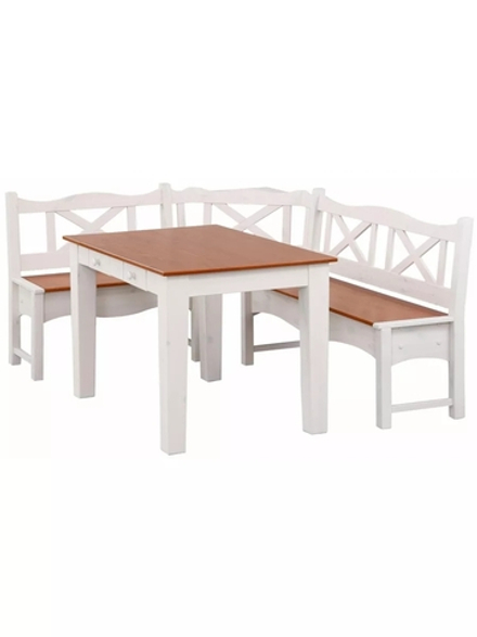 Обеденная группа, стол с ящиками 180х90 и скамья 151х241