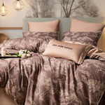 КПБ Сатин Премиум на резинке CPAR049, Евро, 4 наволочки, простынь 140*200*30