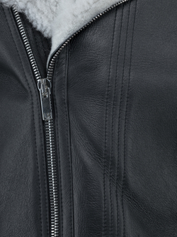 LES HOMMES Дублёнка - чёрный