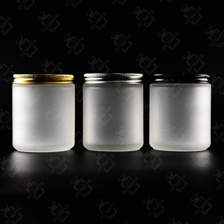 Баночка для свечей 210 мл белая матовая