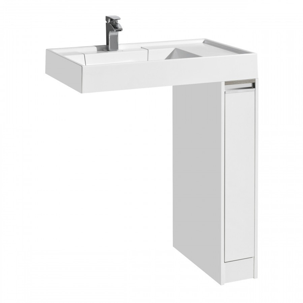 Тумба под стиральную машину AQUATON Лондри 200 под раковину Рейн 80 (1A236101LH010)