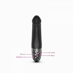 Вибратор Mystim Real Deal Neal с электростимуляцией, черный