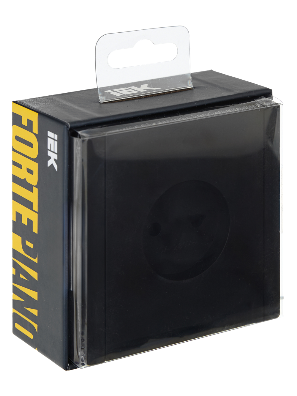 FORTE&PIANO Розетка 1-местная без заземления без защитных шторок винтовое крепление 10А FP118 черный IEK