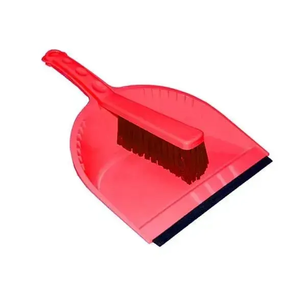 Щетка-сметка и совок с резинкой СТАНДАРТ Фиолетовый 0,08,32х0,23м (комплект 24 шт)